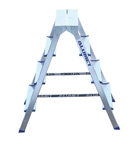 Стремянка алюминиевая АЛЮМЕТ AD 7204 4 ступени двухсторонняя AD7204 №2