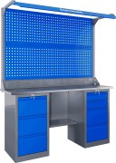 Изображение товара Верстак слесарный двухтумбовый ВЕРСТАКОФФ SLF 161.34.1-2FR 116349