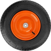 Колесо пневматическое для тачки PALISAD 4.80/4.00-8 (380мм, d12мм, длина оси 80мм) 68946