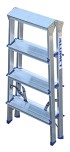 Стремянка алюминиевая АЛЮМЕТ AD 7204 4 ступени двухсторонняя AD7204 №6